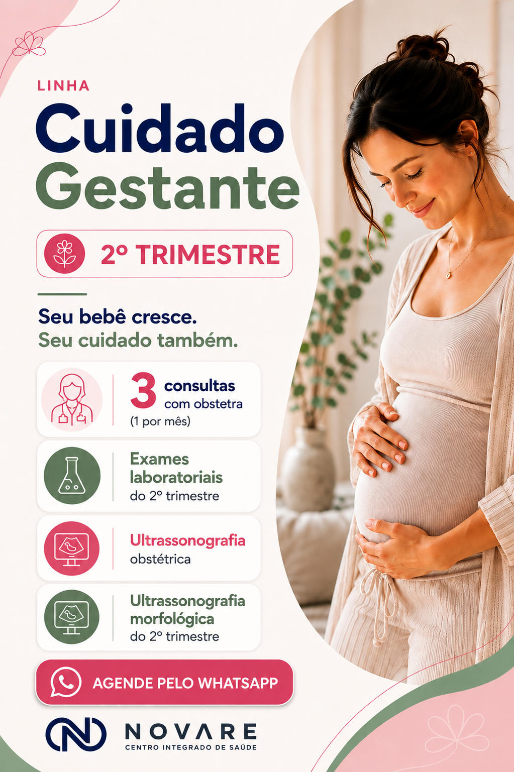 Linha Cuidado Gestante — 2º Trimestre na Saúde em Dia em Vila Velha/ES